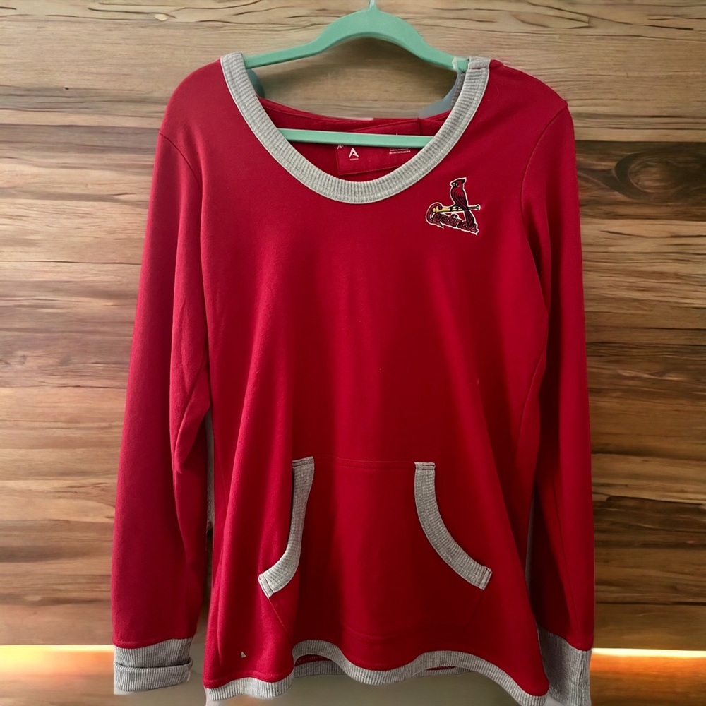 Hooded Sweatshirt, Large Women, Red , Saint Louis Cardinals